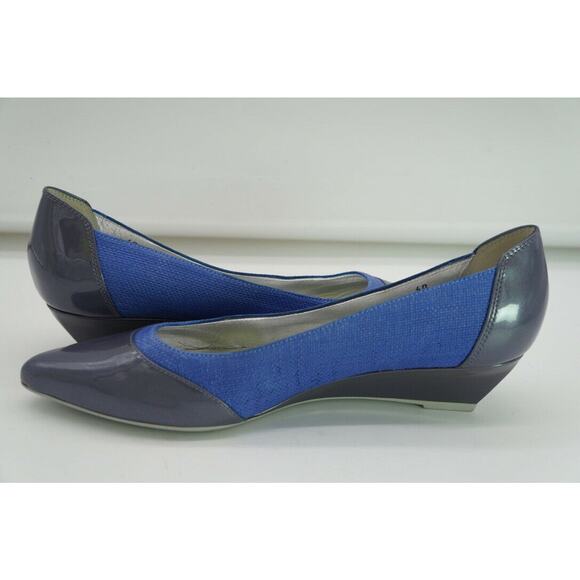 HOGAN Women's ballet flats size US 9 (EU 40) ballet flats Matte Blue shiny gray - Picture 7 of 10